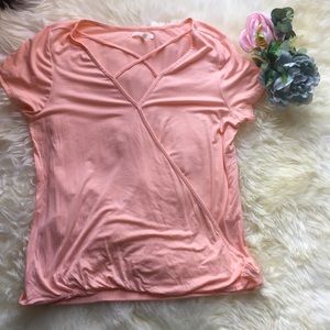 Maurices Peach Short Sleeve Tee